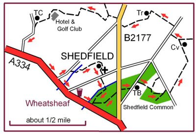 Shedfield walk map